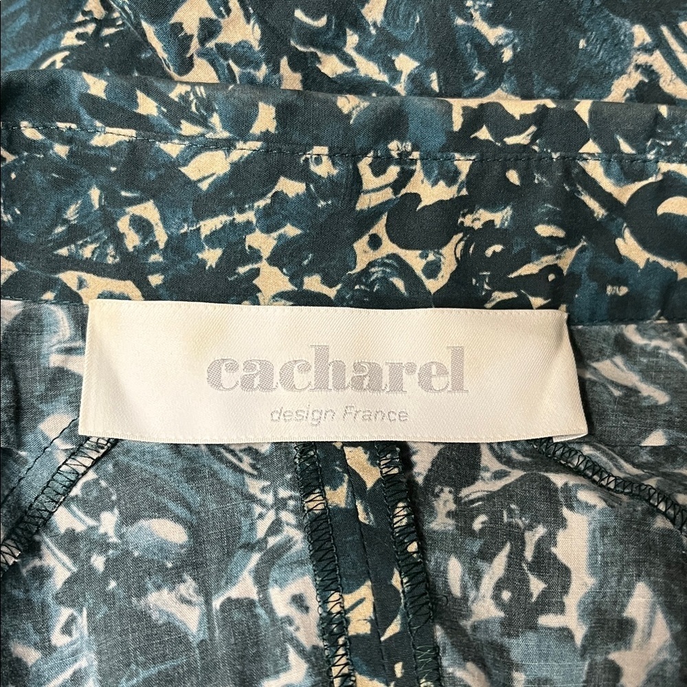 Cacharel AEFFE SPA zip up shirt size 4 - Picture 6 of 8